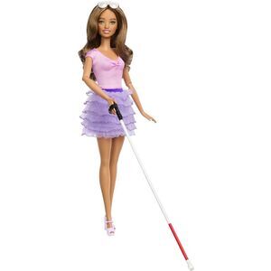Mattel - Barbie Fashionista Purple Ruffle Skirt, Latina
